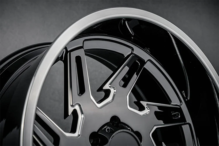 Forged 6061 T6 Gloss Black Milled Polished Lip